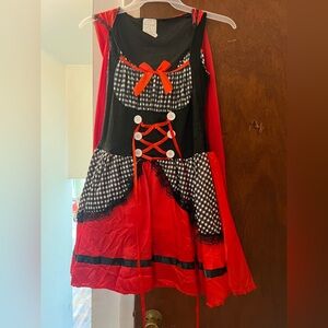 Women's Wonderland Darling Miss Red Riding Hood Halloween Costume Size M (8/10)